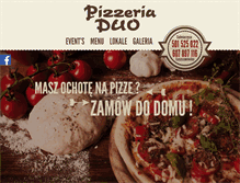 Tablet Screenshot of pizzeriaduo.eu